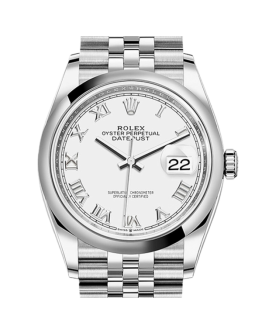 Rolex Datejust m126200-0007 36MM White Dial Silver-tone Case