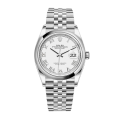 Rolex Datejust m126200-0007 36MM White Dial Silver-tone Case