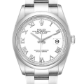 Rolex Datejust m126200-0008 36MM White Dial Silver-tone Case