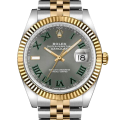 Rolex Datejust m126233-0035 36MM Wimbledon Dial Silver-tone Case