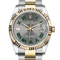 Rolex Datejust m126233-0036 36MM Wimbledon Dial Silver-tone Case