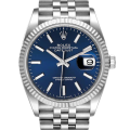 Rolex Datejust 126234BLSJ 36MM Blue Dial Silver-tone Case