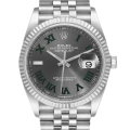 Rolex Datejust m126234-0045 36MM Wimbledon Dial Silver-tone Case