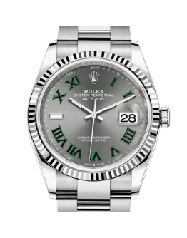 Rolex Datejust m126234-0046 36MM Wimbledon Dial Silver-tone Case