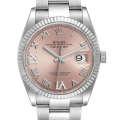 Rolex Datejust m126234-0032 36MM Pink Dial Silver-tone Case