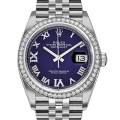 Rolex Datejust m126284rbr-0013 36MM Blue Dial Silver-tone Case