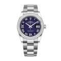 Rolex Datejust m126284rbr-0014 36MM Blue Dial Silver-tone Case