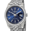 Rolex Datejust m126284rbr-0009 36MM Blue Dial Silver-tone Case