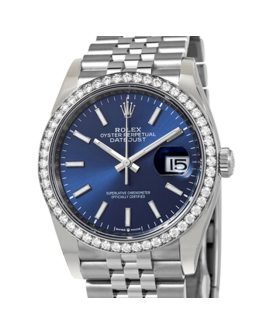 Rolex Datejust m126284rbr-0009 36MM Blue Dial Silver-tone Case