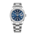 Rolex Datejust m126284rbr-0010 36MM Blue Dial Silver-tone Case