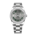 Rolex Datejust m126284rbr-0038 36MM Gray Dial Silver-tone Case