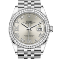 Rolex Datejust m126284rbr-0021 36MM Silver Dial Silver-tone Case