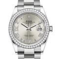 Rolex Datejust m126284rbr-0022 36MM Silver Dial Silver-tone Case