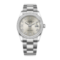 Rolex Datejust m126284rbr-0022 36MM Silver Dial Silver-tone Case