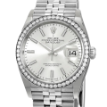 Rolex Datejust m126284rbr-0005 36MM Silver Dial Silver-tone Case