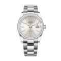 Rolex Datejust m126284rbr-0006 36MM Silver Dial Silver-tone Case