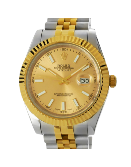 Rolex Datejust 126333CSJ 41MM Champagne Dial Silver-tone Case