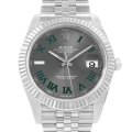 Rolex Datejust m126334-0022 41MM Wimbledon Dial Silver-tone Case