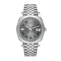 Rolex Datejust m126334-0022 41MM Wimbledon Dial Silver-tone Case