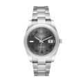 Rolex Datejust m126334-0021 41MM Wimbledon Dial Silver-tone Case