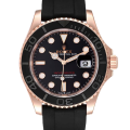 Rolex Yacht-master m126655-0002 40MM Black Dial Rose Gold-tone Case