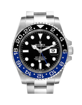 Rolex Gmt Master Ii m126710blnr-0003 40MM Black Dial Silver-tone Case