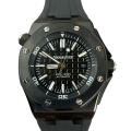 Audemars Piguet Royal Oak Offshore 15710ST.OO.A002CA.01-BLACK Mens 42mm Black-tone Rubber Band