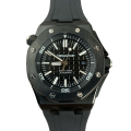 Audemars Piguet Royal Oak Offshore 15710ST.OO.A002CA.01-BLACK Mens 42mm Black-tone Rubber Band