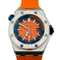 Audemars Piguet Royal Oak Offshore 42mm Mens 15710ST.OO.A070CA.01 Rubber Band Orange Dial