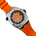 Audemars Piguet Royal Oak Offshore 42mm Mens 15710ST.OO.A070CA.01 Rubber Band Orange Dial