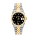 Rolex Datejust 16233BKDJ 36MM Black Dial Silver-tone Case