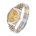 Rolex Datejust 16233CSJ 36MM Gold Dial Silver-tone Case