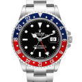 Rolex Gmt Master Ii 16710PEPSI 40MM Black Dial Silver-tone Case