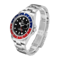 Rolex Gmt Master Ii 16710PEPSI 40MM Black Dial Silver-tone Case