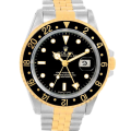 Rolex Gmt Master 16713BKSJ 40MM Black Dial Gold-tone Case