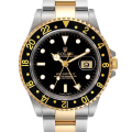 Rolex Gmt Master 16713BKSO 40MM Black Dial Gold-tone Case