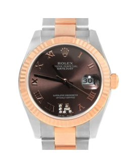 Rolex Datejust 178271 31MM Chocolate Dial Rose Gold-tone Case