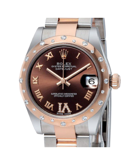 Rolex Datejust 178341-72161 31MM Chocolate Dial Rose Gold-tone Case