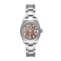 Rolex Datejust 179174 26MM Black Mother of Pearl Dial Silver-tone Case