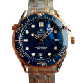 Omega Seamaster Mens 210.20.42.20.03.002 Blue Dial 42mm Ceramics Bezel