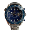 Omega Seamaster Mens 215.20.46.51.03.001 Blue Dial Ceramics Bezel