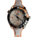 Omega Seamaster Mens 215.90.44.21.99.001 Silver-tone Sandblasted Titanium Dial Stainless Steel