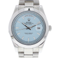 Rolex Day-date m228206-0004 40MM Blue Dial Silver-tone Case