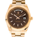 Rolex Day-date 228235-0006 40MM Brown Dial Rose Gold-tone Case