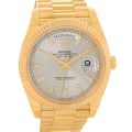 Rolex Day-Date 228238 40MM Silver Diagonal Dial Gold-tone Case