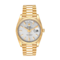 Rolex Day-Date 228238 40MM Silver Diagonal Dial Gold-tone Case