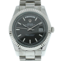 Rolex Day-date 228239BKSP 40MM Black Dial Silver-tone Case