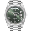 Rolex Day-Date m228239-0033 40MM Green Dial Silver-tone Case