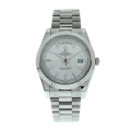 Rolex Day-Date 228239WSJ 40MM White Dial Silver-tone Case