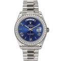 Rolex Day-Date 228349BLRP 40MM Blue Dial Silver-tone Case